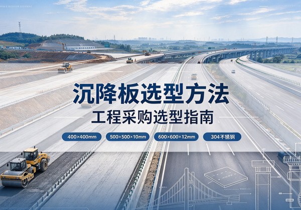 任城沉降板选择方法